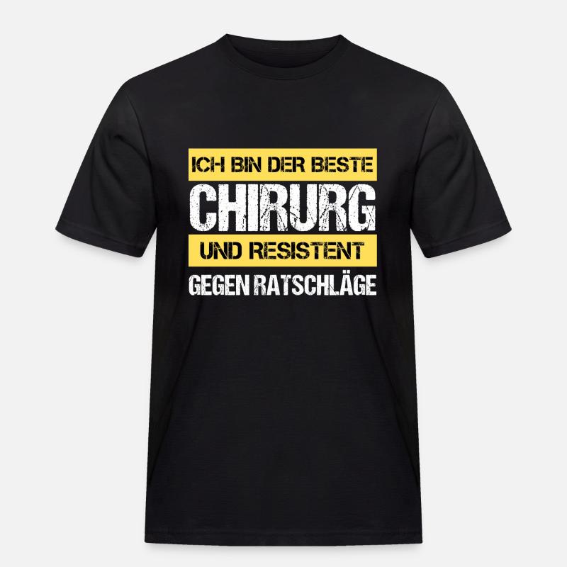 Resistenter Chirurg - Männer Workwear T-Shirt - Schwarz