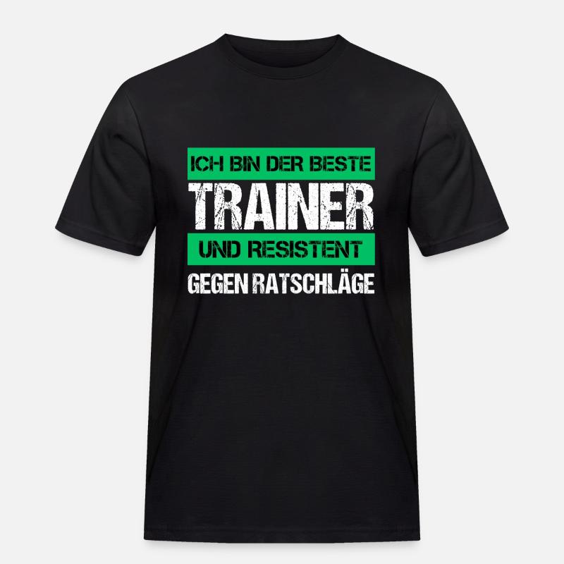 Resistenter Trainer - Männer Workwear T-Shirt - Schwarz