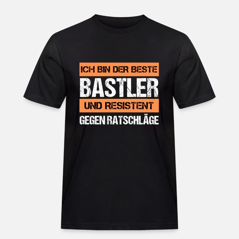 Resistenter Bastler - Männer Workwear T-Shirt - Schwarz
