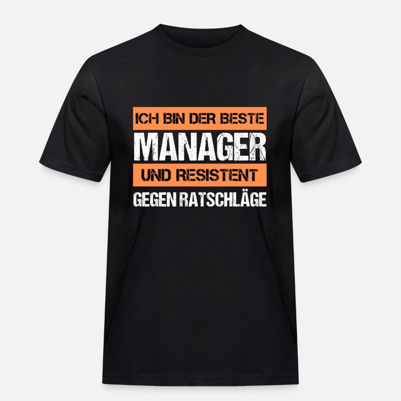 Resistenter Manager - Männer Workwear T-Shirt - Schwarz