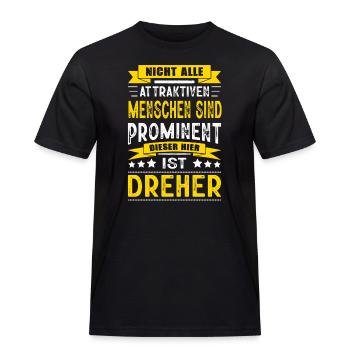 Nicht Alle Menschen Sind Prominent Dreher CNC - Männer Workwear T-Shirt - Schwarz - Vorne - AI Model Male 178 light (178cm)
