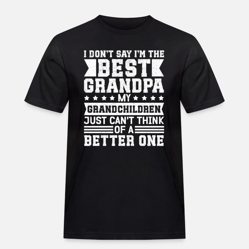 Opa Geschenke Bester Opa Geschenkidee - Männer Workwear T-Shirt - Schwarz