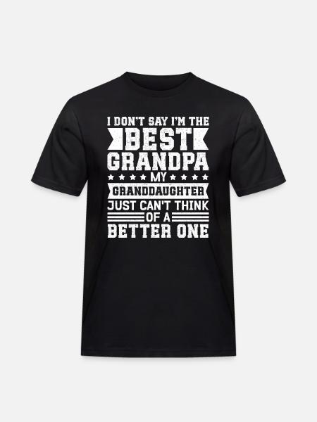 Opa Geschenk Bester Opa Geschenkidee - Männer Workwear T-Shirt - Schwarz