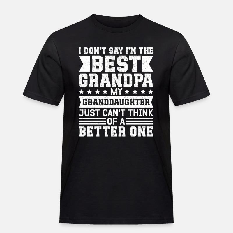 Opa Geschenk Bester Opa Geschenkidee - Männer Workwear T-Shirt - Schwarz