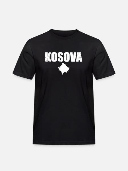 Kosova Vintage Kosovo Kosovo Kosovo Karta Kosovare - Arbets-T-shirt herr - svart