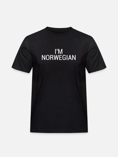 Ik ben Noors Noorwegen Noors Noors - Mannen Workwear T-shirt - zwart