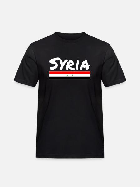 Syrie Syrie Drapeau syrien Syrie - T-shirt Workwear homme - noir