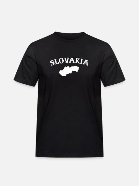 Slovakia Slovak Map Slovak - Men's Workwear T-Shirt - black