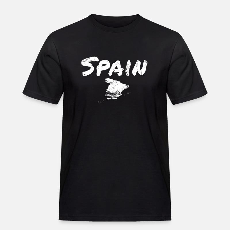 Spanien Vintage Spanien Kort Spanske spaniere - Herre Workwear T-Shirt - sort