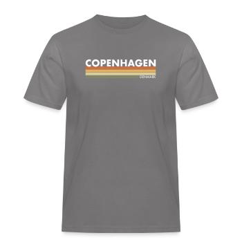 Copenhagen Denmark Denmark Danish Proud Dane - Men's Workwear T-Shirt - grey - Front - AI Model Male 185 dark (185cm)