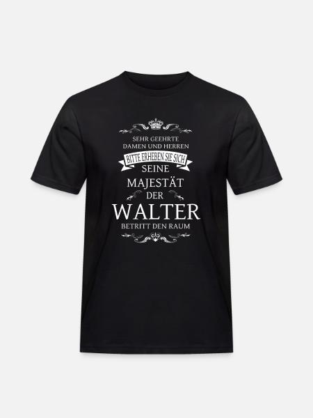His Majesty Walter enters the room - Men's Workwear T-Shirt - black