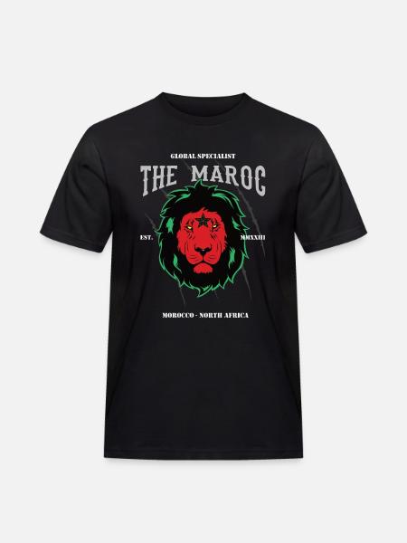 Le Marocain – Fier du design marocain - T-shirt Workwear homme - noir