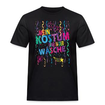 Mon costume était dans la blanchisserie Carnaval Carnaval - T-shirt Workwear homme - noir - Devant - AI Model Male 178 light (178cm)