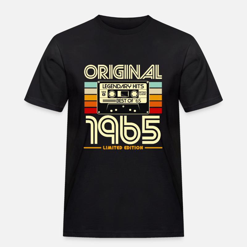 Originale limitierte Edition von 1965 - Männer Workwear T-Shirt - Schwarz