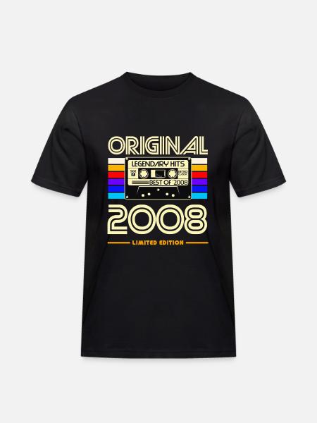 Original 2008 begrænset kassettekunst - Herre Workwear T-Shirt - sort