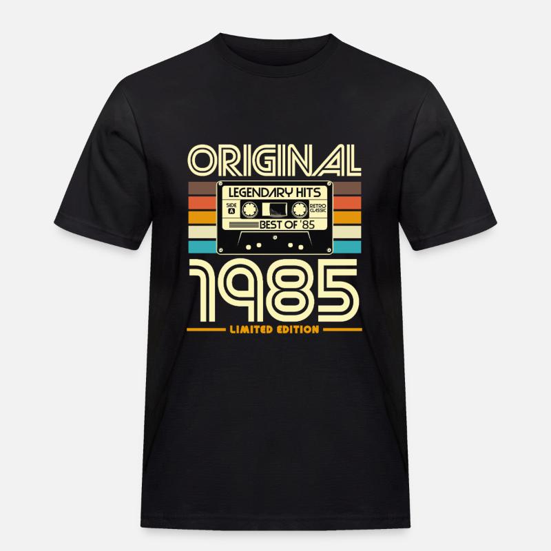 Originale limitierte Edition von 1985 - Männer Workwear T-Shirt - Schwarz