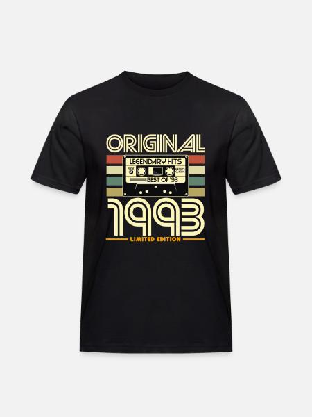 1993 Retro Hits Limited Edition - Men's Workwear T-Shirt - black