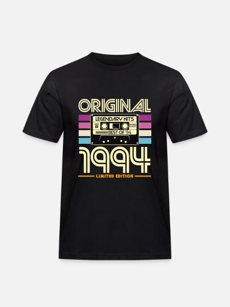 Original 1994 Cassette Retro Edition - Men's Workwear T-Shirt - black