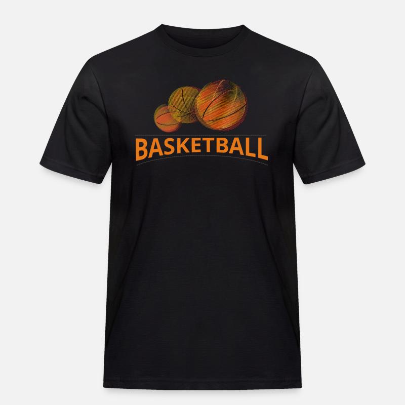 basket - Männer Workwear T-Shirt - Schwarz