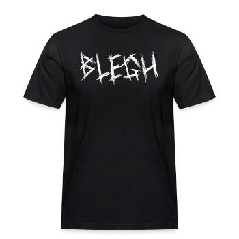 Blegh Metalcore Deathcore - Männer Workwear T-Shirt - Schwarz - Vorne - AI Model Male 178 light (178cm)