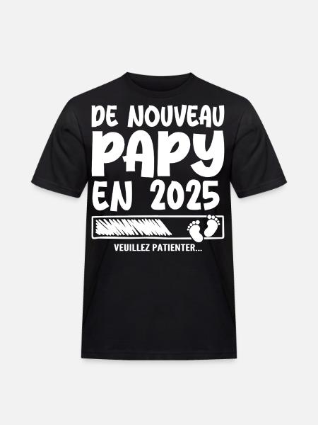 Grandpa again in 2025 - Men's Workwear T-Shirt - black