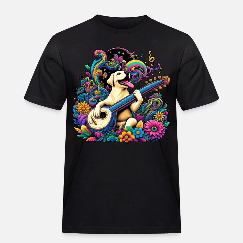 Labrador String Magic - Men's Workwear T-Shirt - black