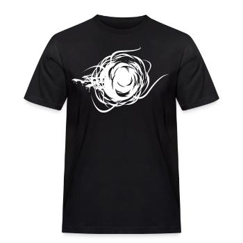 Chevaux des ténèbres - T-shirt Workwear homme - noir - Devant - AI Model Male 178 light (178cm)