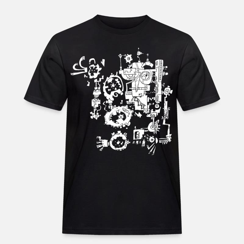 rusty machine - Men's Workwear T-Shirt - black