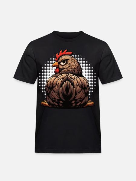 Kyllinger Kylling Kyllingeelsker Hane Kylling Ejer - Herre Workwear T-Shirt - sort