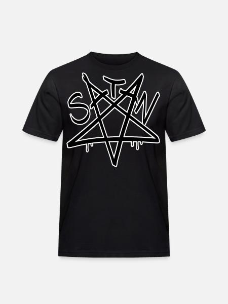 Étoile de Satan Pentagramme inversé - T-shirt Workwear homme - noir