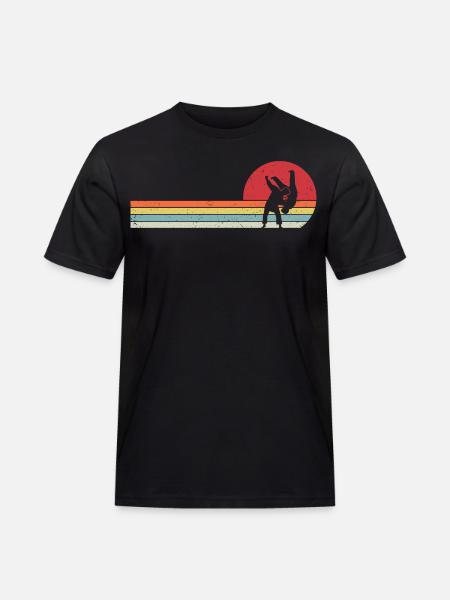 Retro Judo - Men's Workwear T-Shirt - black