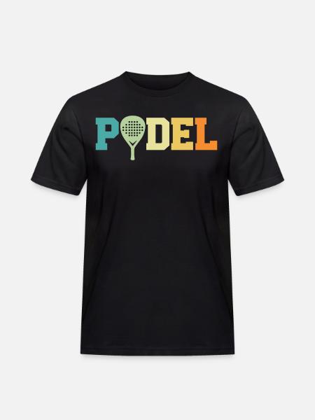 Retro padel - Men's Workwear T-Shirt - black