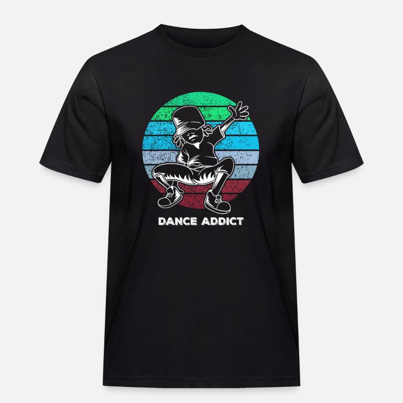 Breakdance - Männer Workwear T-Shirt - Schwarz