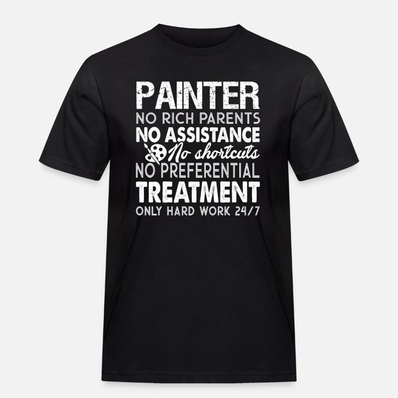 Painter Painter Hard Work - Men's Workwear T-Shirt - black