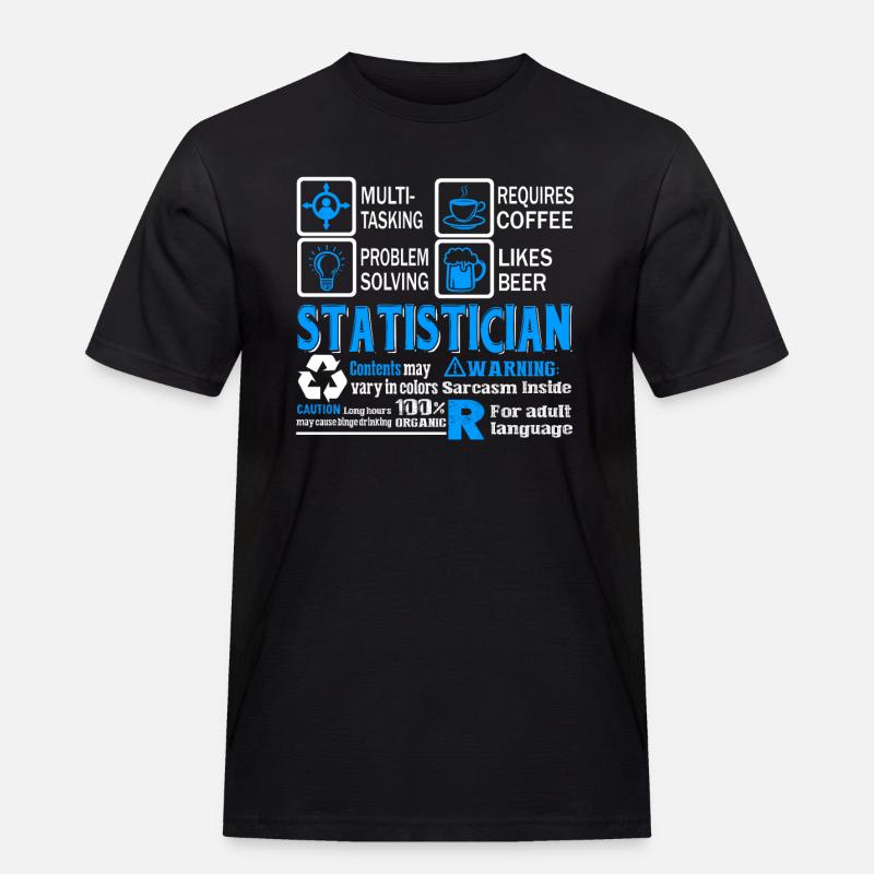 Statistician Statistician Problem Solving - Men's Workwear T-Shirt - black
