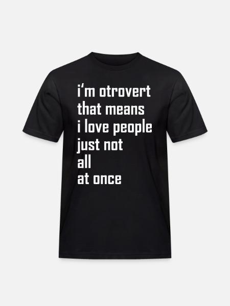otroverted - Men's Workwear T-Shirt - black