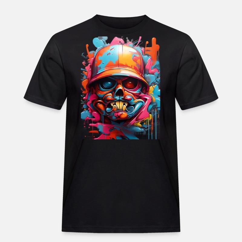 Graffiti-Stil3 - Männer Workwear T-Shirt - Schwarz