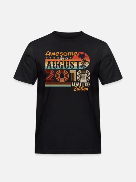 2018 August Geschenkidee August 2018 - Männer Workwear T-Shirt - Schwarz
