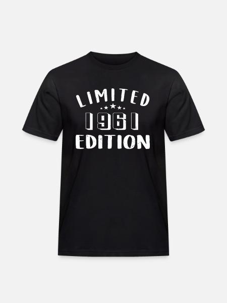 Birthday 1961 Limited Edition 1961 - Men's Workwear T-Shirt - black