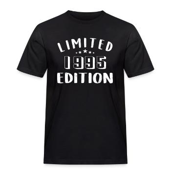 Geburtstag 1995 Limited Edition 1995 geboren sind - Männer Workwear T-Shirt - Schwarz - Vorne - AI Model Male 178 light (178cm)