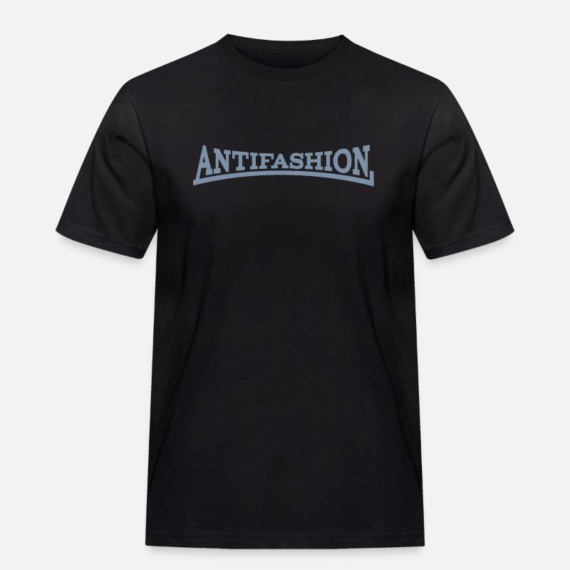 Antifashion - Männer Workwear T-Shirt - Schwarz
