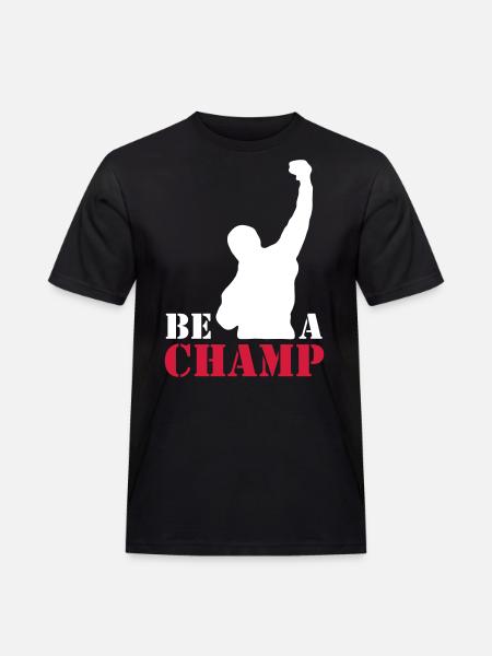 rocky_champ - Männer Workwear T-Shirt - Schwarz