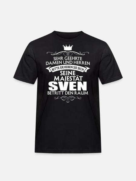 SVEN - Majestät - Männer Workwear T-Shirt - Schwarz