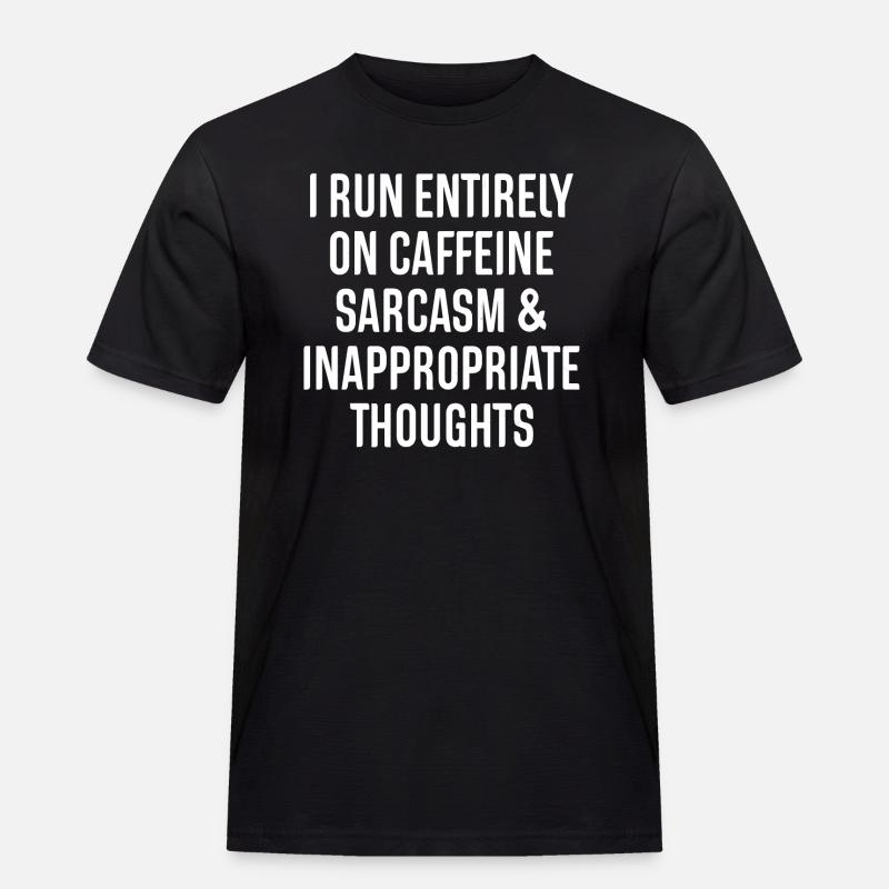 Sarkasmus Sprüche - Männer Workwear T-Shirt - Schwarz