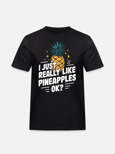 Pineapple tropical hawaiian fruit - Men's Workwear T-Shirt - black