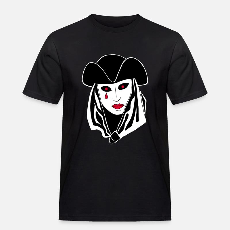 Das Phantom von Venedig - Männer Workwear T-Shirt - Schwarz