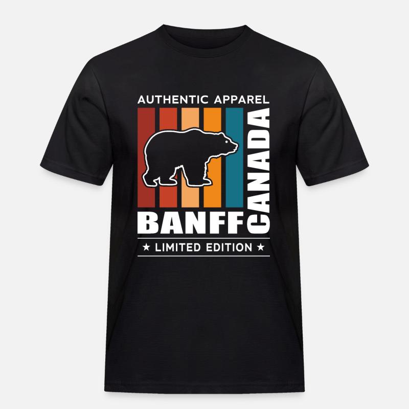 Banff - Männer Workwear T-Shirt - Schwarz