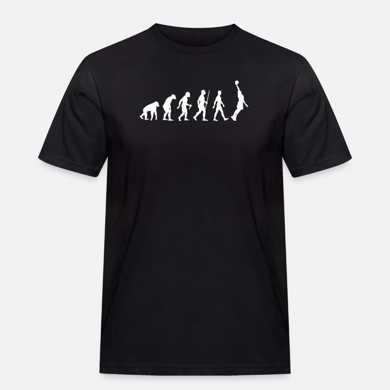 Basketball Evolution Gift - Men's Workwear T-Shirt - black