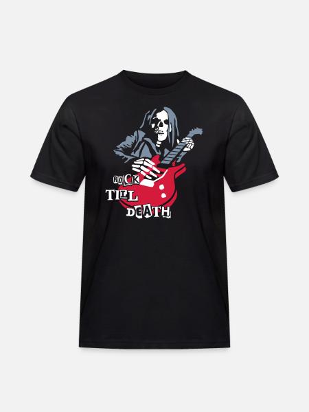 dead_guitar_player_2 - Men's Workwear T-Shirt - black