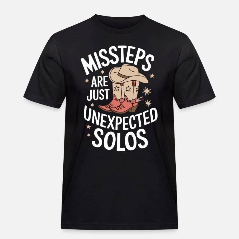 Line Dancing Dancing Dancers - Men's Workwear T-Shirt - black